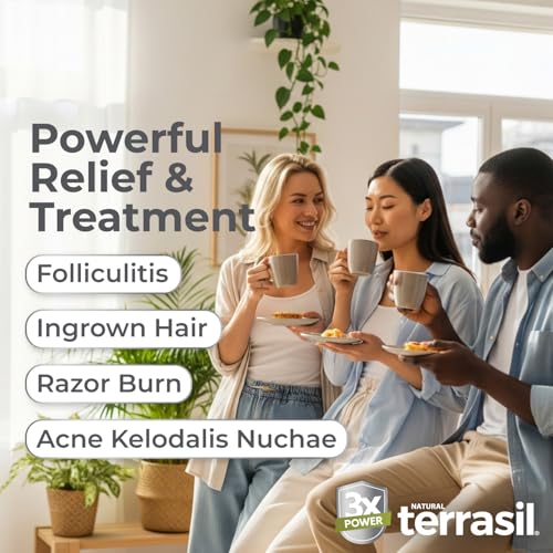 Terrasil Folliculitis Cream - 1% Clotrimazole Treatment, 1.7 oz