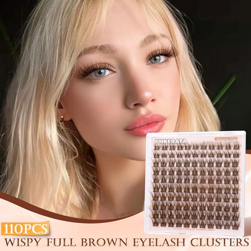 Brown Wispy Lash Clusters - Natural Eyelash Extensions 10-16mm