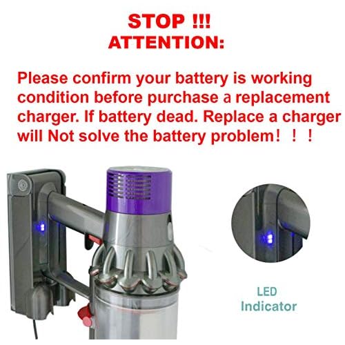 Replacement Charger Compatible with Dyson V10 (SV12), V11 (SV14) and V15 (SV22) Cordless Vacuums ? Power Supply Model 217160-02, 30.45V