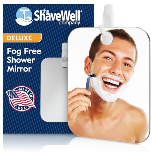 Fogless Shower Shaving Mirror with Handheld Option