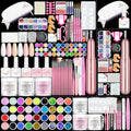 Saviland Nails Kit Acrylic Set with U V Light and Drill - Nail Kit Set Professional Acrylic with Everything for Acrylic Nails Acrylic Powder Set for Home DIY Salon (Without Acrylic Liquid)