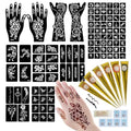 Temporary Tattoo Kit with 95 Stencils & 6 Color Inks