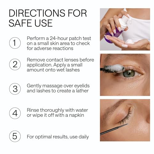 Lash Shampoo Kit with Spoolie & Microbrushes — Eyelash Extension Cleanser