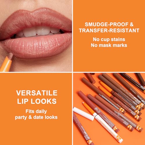 MĒTYSUR Waterproof Lip Liner - Precise Tip, 10-Hour Wear