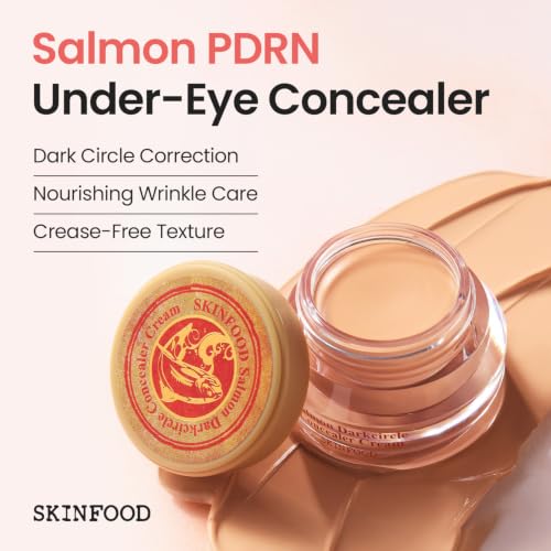 SKINFOOD Salmon Dark Circle Under Eye Concealer Cream - 1 Blooming (10g)