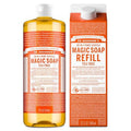 Dr. Bronner's Tea Tree Pure-Castile Liquid Soap 32oz - Multi-Use Vegan Cleanser