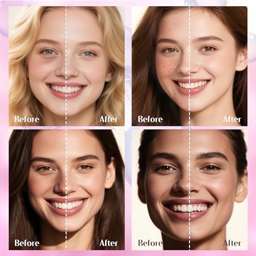 Collagen Glow Up Mask 2.0, Bio Collagen Face Mask for Firming Skin, Deep Hydration, Wrinkle & Pore Reduction(4 Count (Pack of 1))