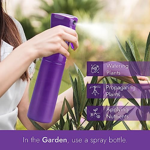 VIGOR PATH Continuous Fine Mist Spray Bottle - 300ml Dark Purple