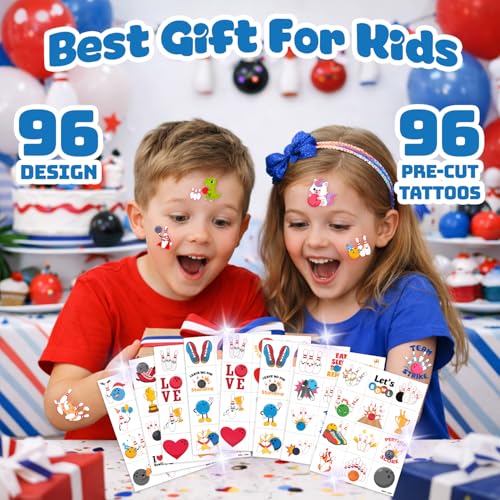96 PCS Bowling Ball Temporary Tattoos for Kids