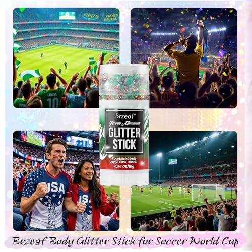 Brzeaf Body Glitter Stick - Long-Lasting Rave & Festival Makeup