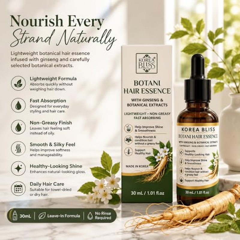 Botani Hair Essence with Ginseng - Lightweight & Fast-Absorbing