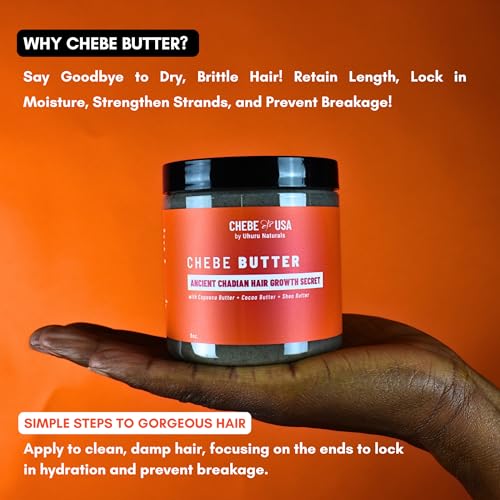Uhuru Naturals Chebe Hair Butter 16oz - Deep Moisture & Breakage Reduction