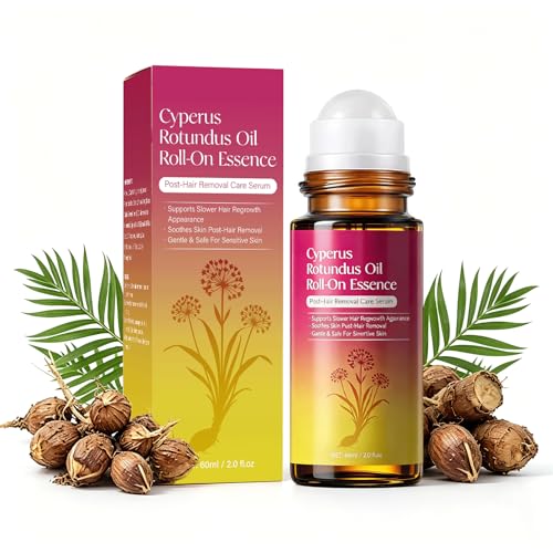 Cyperus Rotundus Oil Roll-On for Gentle Hair Removal - 2.02 Fl Oz