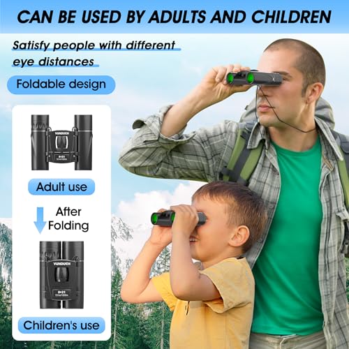 Mini Waterproof Binoculars for Adults & Kids - 12x Magnification