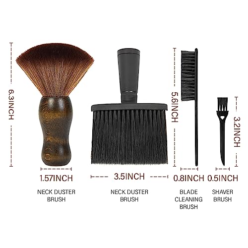 12-Piece Barber Comb Set with Cape & Neck Duster Brushes