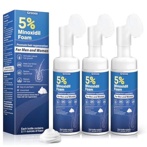 5% Minoxidil Foam for Hair Growth - Thicker Hair for Men & Women