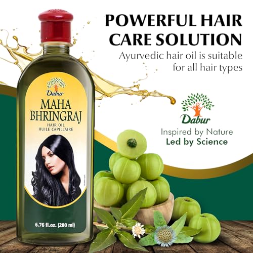 Mahabhringraj Herbal Ayurvedic Hair Oil for Scalp & Hair Nourishment - 200ML