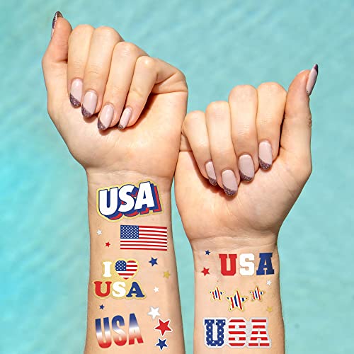 4th of July Temporary Tattoos - 70 Patriotic Designs
