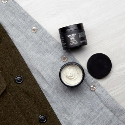 Brickell Men's Products Hair Styling Clay Pomade For Men, Natural & Organic with Strong Hold & Matte Finish, Product for Modern Hairstyles, 2 Ounces, Scented