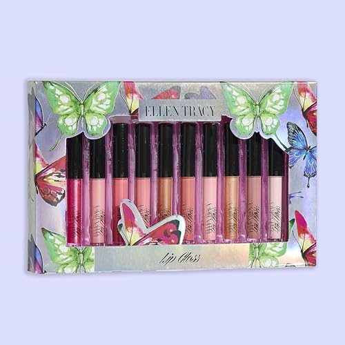 Ellen Tracy 10-Piece Lip Gloss Collection Set