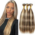 P4/613 Brazilian Hair Bundles Straight Ombre 20 22 24 Inch