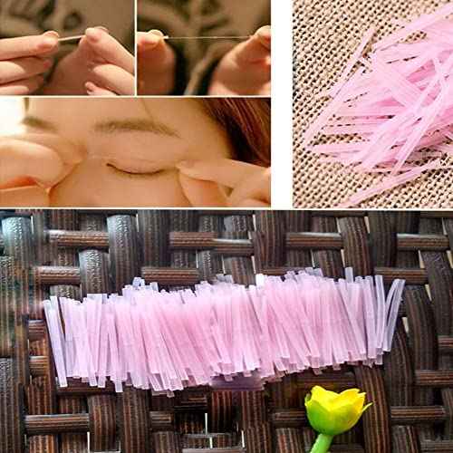 Double Eyelid Sticker 50pcs Invisible Double Eyelid Tape Fiber Magic Eyelid Stickers Double Sided Strip Adhesive Tape Beauty Tools Double Eyelid Stickers