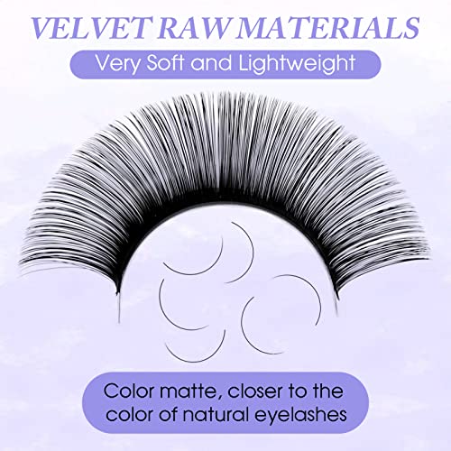 Eyelash Extensions D Curl Classic Lash Extensions .10 .15 .20 .25mm Individual Lashes Mixed Length 8-14mm/14-20mm/20-25mm Eyelash Extension Lashes (0.15-D, Mixed 14-20mm)