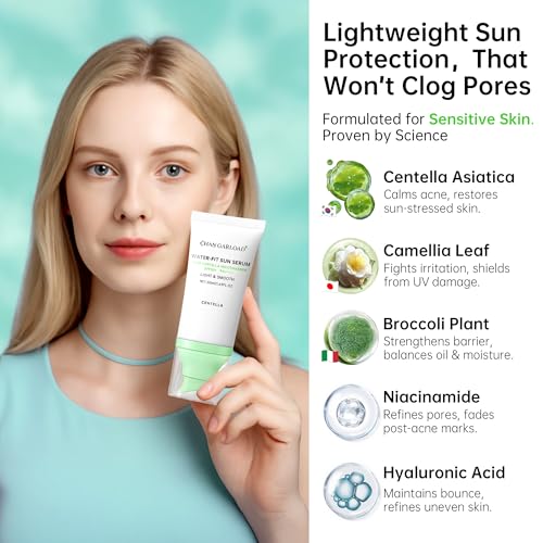 Tinted Sunscreen for Face & Body ? Madagascar Centella SPF 50+, Mineral with Tinted Moisturizer, Hyaluronic Acid & Niacinamide, Lightweight Korean Skin Care Sunblock, 50ml