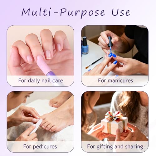 2-in-1 Ceramic Cuticle Oil Pusher Pens - Nail Care Repair Set, 5 Pack