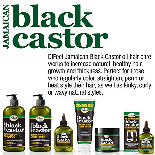 Difeel Superior Growth Jamaican Black Castor Conditioner 33.8 oz. - Sulfate Free Conditioner made with Natural Ingredients