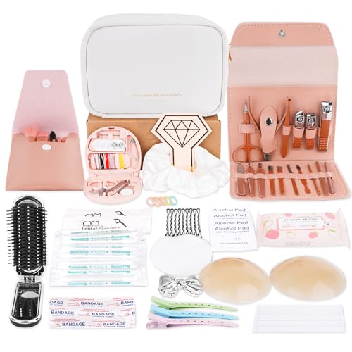 Wedding Emergency Kit, Bride Emergency Kit for Wedding Day Items, 39 Pc Wedding Essential Items Set with Emergency Kit