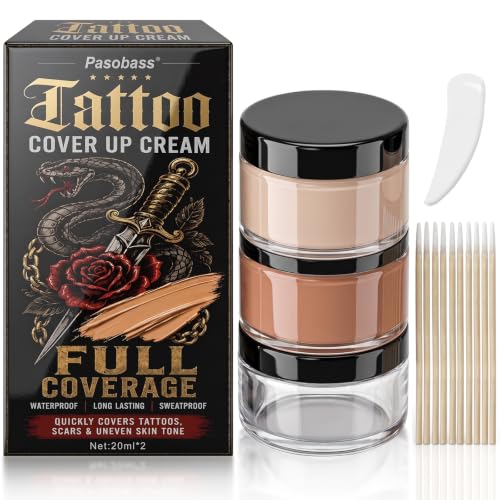 Tattoo Cover Up Makeup Waterproof Concealer Set
