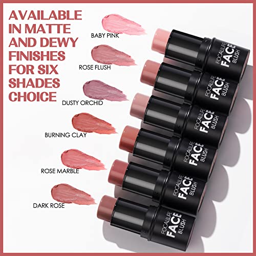 FOCALLURE Cream Blush Stick – Matte & Dewy Finish