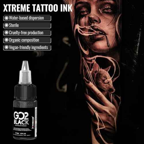 WORMHOLE PRO Wireless Tattoo Gun Kit Tattoo Machine 2 Batteries 1,800mAh Power Supply, Smart Tattoo Pen, 1/2 OZ Xtreme Tattoo Ink 20 Tattoo Needles with Extra Battery RCA Jack Part, Brushless Motor