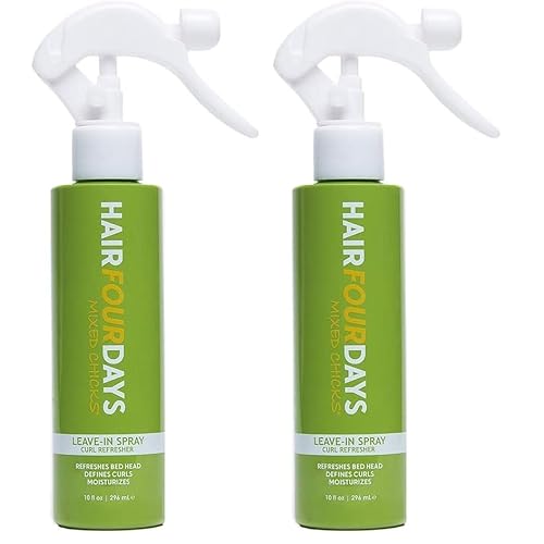 Mixed Chicks Hair Four Days Leave-in Curl Refresher Spray, 10 fl.oz. (Pack of 2)