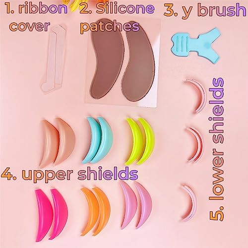 Lash Lift Pad Set 6 Size LM Curl Silicone Shield Eyelash Perm