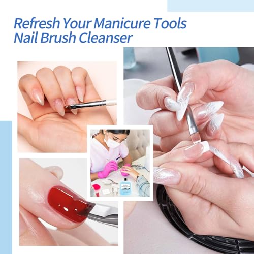 40ml Nail Brush Cleaner for Acrylic Nails - Fast-Acting Solution