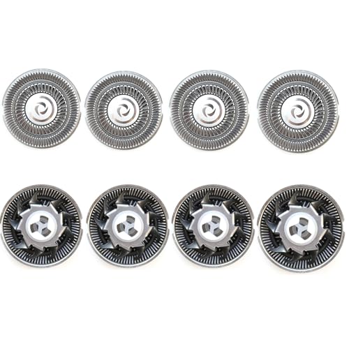 8pcs Shaver Replacement Blades Compatible with Skull Shaver Pitbull, Replacement Blades Heads Compatible with Pitbull Gold Gold/Silver/Platinum Pro Shaver