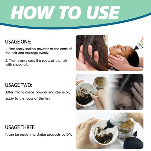 WOZUTUNT Organic Chebe Powder for Hair Growth & Strength - 3.5 oz