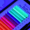 Beauty7 Colored Lash Extensions 13mm-15mm D+ Curl Rainbow Lashes