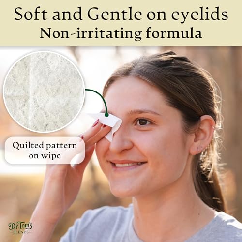 Dr. Tom's Blends Tea Tree Oil Eyelid Wipes 60pc