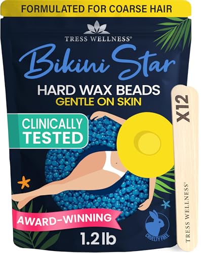 Tress Wellness Brazilian Hard Wax Beads - 1.2lb Kit with Spatulas