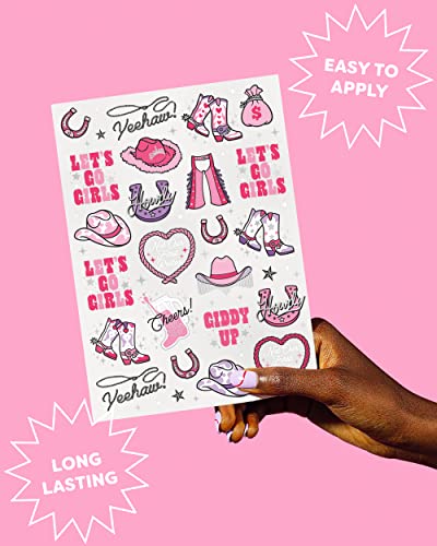 Rodeo Birthday Party Temporary Tattoos - 46 Silver Designs