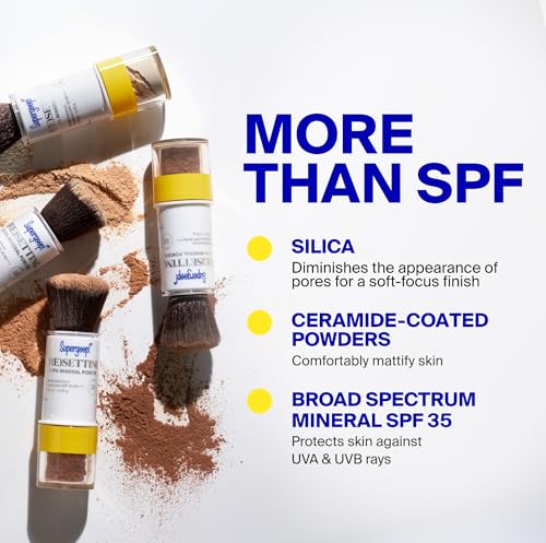 Supergoop! (Re)setting Face Powder SPF 35 Mineral Sunscreen 0.15oz