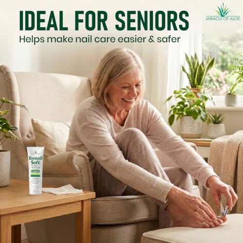 Miracle of Aloe Toenail Softener Cream for Thick Hard Nails - 1 oz