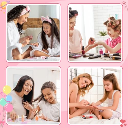 Misssix Old Colorful Flower Kids Press On Nails with Glue - 78 Pcs, Safe & Easy DIY Nail Art