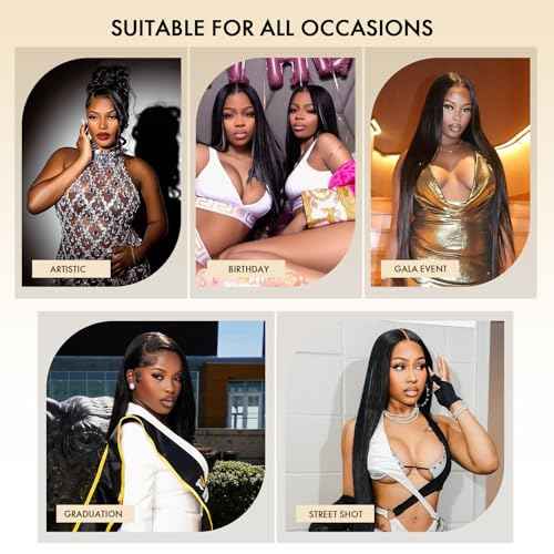 16A Brazilian Straight Human Hair Bundles | 24" Unprocessed Virgin Remy Hair Extensions | Single Bundle Raw Hair with Double Weft, No Shedding, Natural Black
