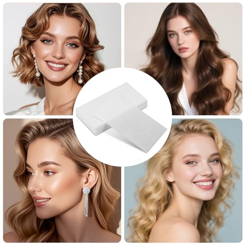 Hair Perm Paper 100 Pcs - End Wraps for Hot & Cold Perms, Salon & Home Use