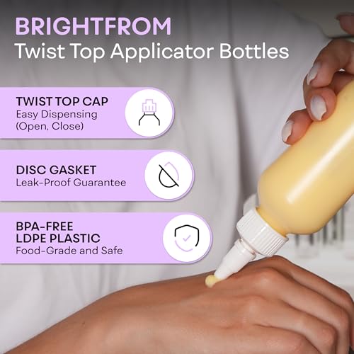 4 oz Twist Top Applicator Bottles, Pack of 2