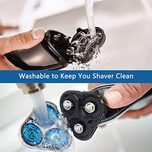 HQ8 Replacement Heads Blades Compatible with Philips Electric Shavers, HQ8 Replacement Razor Shaving Head Fit for Aquatec HQ8 Series, OEM HQ8 Heads Upgraded for PT730 AT880 AT811, 9-Pack